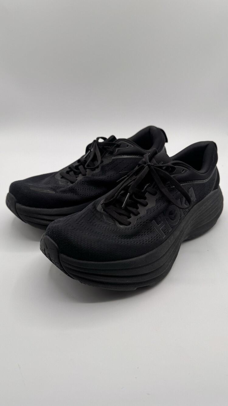 Hoka One One Men's Bondi 8 Running Shoe - Triple Black - 9 4E